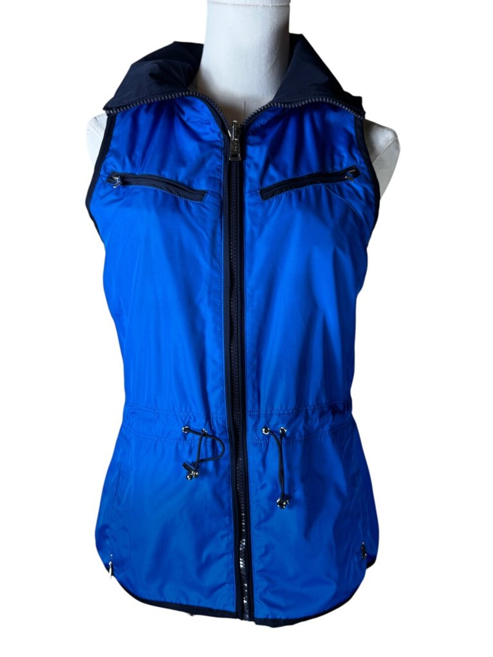 Lauren Ralph Lauren Reversible Vest Navy & Royal Blue Petite Small PS